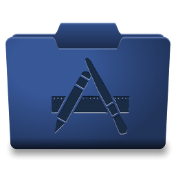 Blue Aplications Icon 256x256 png